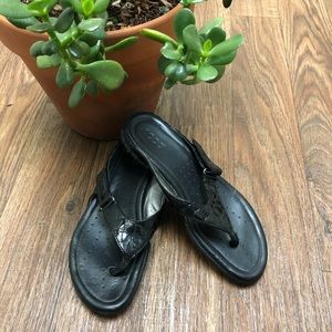Ecco leather sandals NWOT, size 38. Excellent!